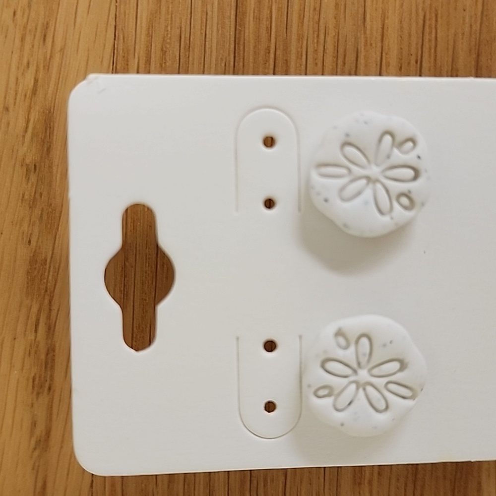 Sand Dollar Clay Studs